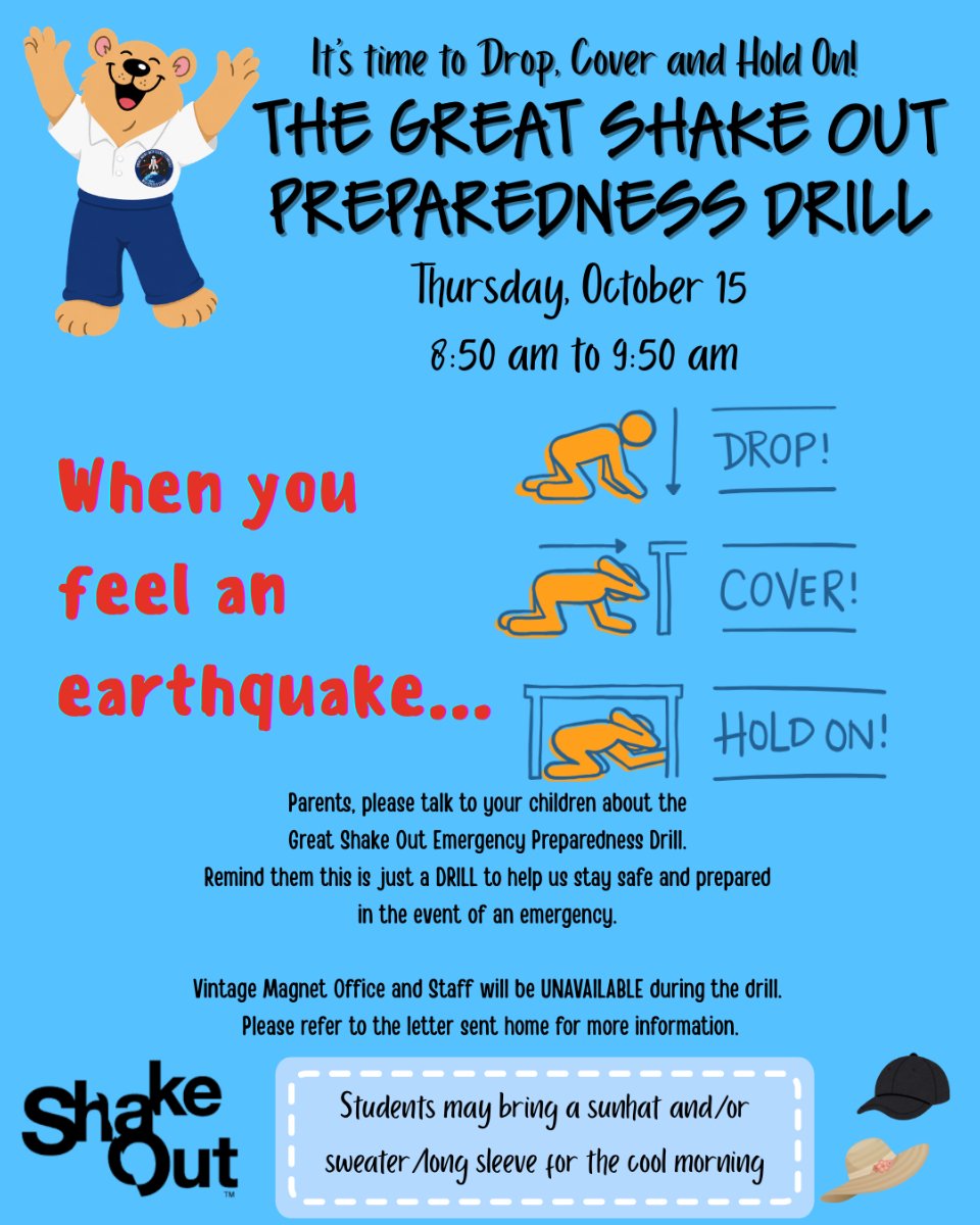 The great Shake out Drill